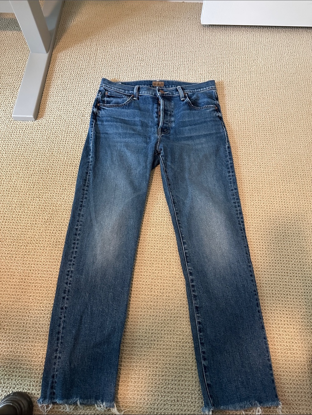 Mother Women’s Blue Denim Jeans - Classic Straight Fit - 27